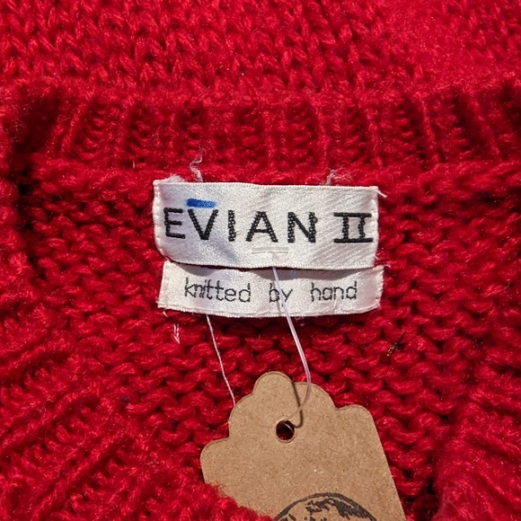 Vintage 1980s Scottie Dog Hand Knit Sweater By Evian II Size S/M/L - Picture 3 of 3